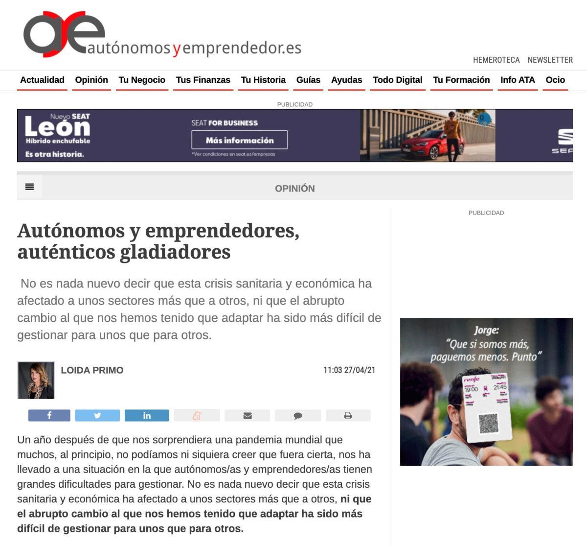 Autónomos y Emprendedores